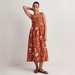 Madewell x Caroline Z Hurley Tank Midi Dress, Size Small